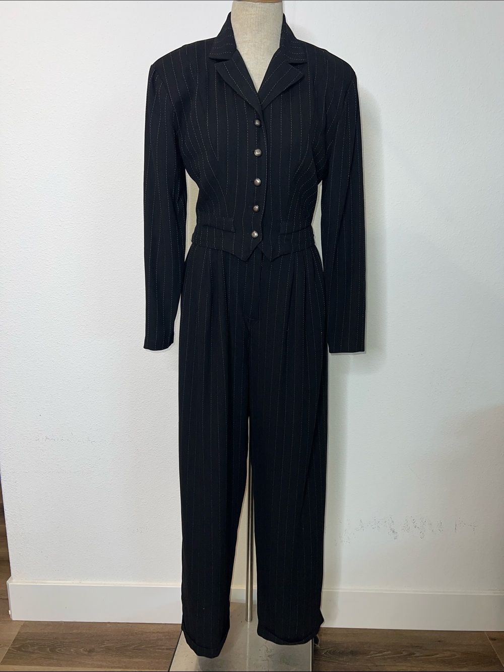 Karen Alexander Vintage Pinstripe Jumpsuit